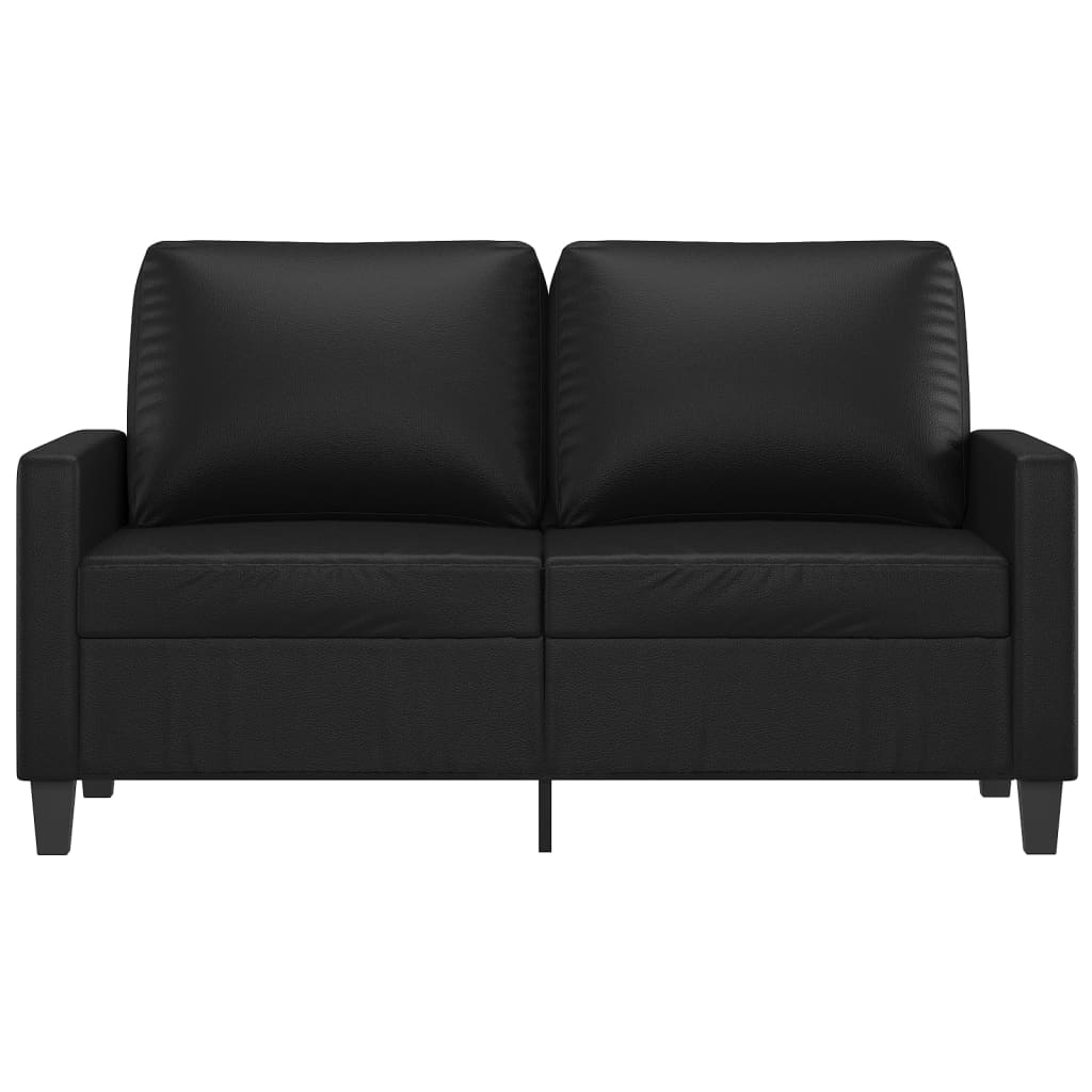 2 személyes fekete műbőr kanapé 120 cm 2 személyes fekete műbőr kanapé 120 cm