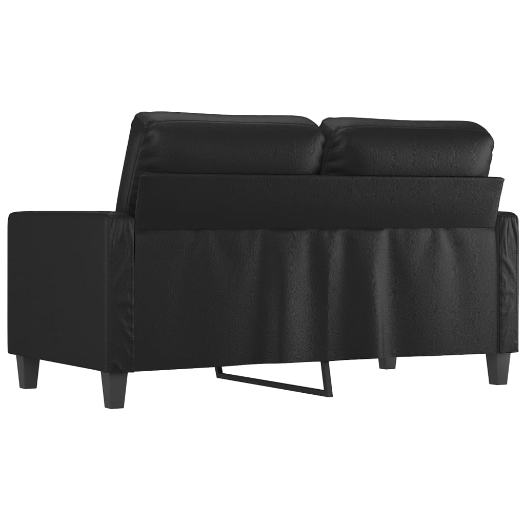 2 személyes fekete műbőr kanapé 120 cm 2 személyes fekete műbőr kanapé 120 cm