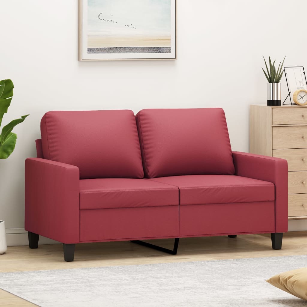 2 személyes bordó műbőr kanapé 120 cm 2 személyes bordó műbőr kanapé 120 cm