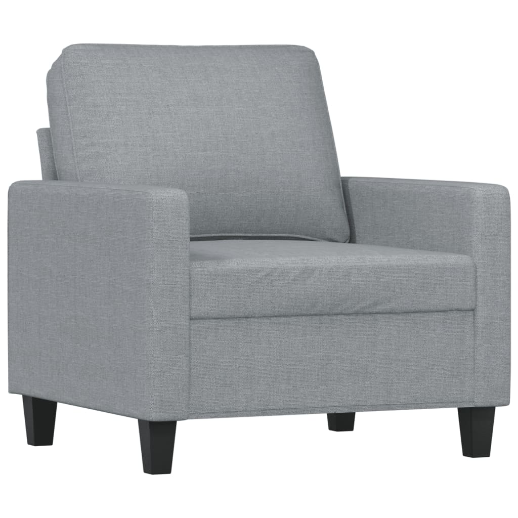 Világosszürke szövet kanapéfotel 60 cm Világosszürke szövet kanapéfotel 60 cm