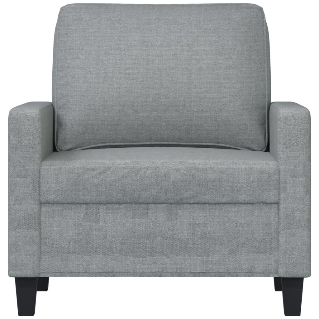Világosszürke szövet kanapéfotel 60 cm Világosszürke szövet kanapéfotel 60 cm