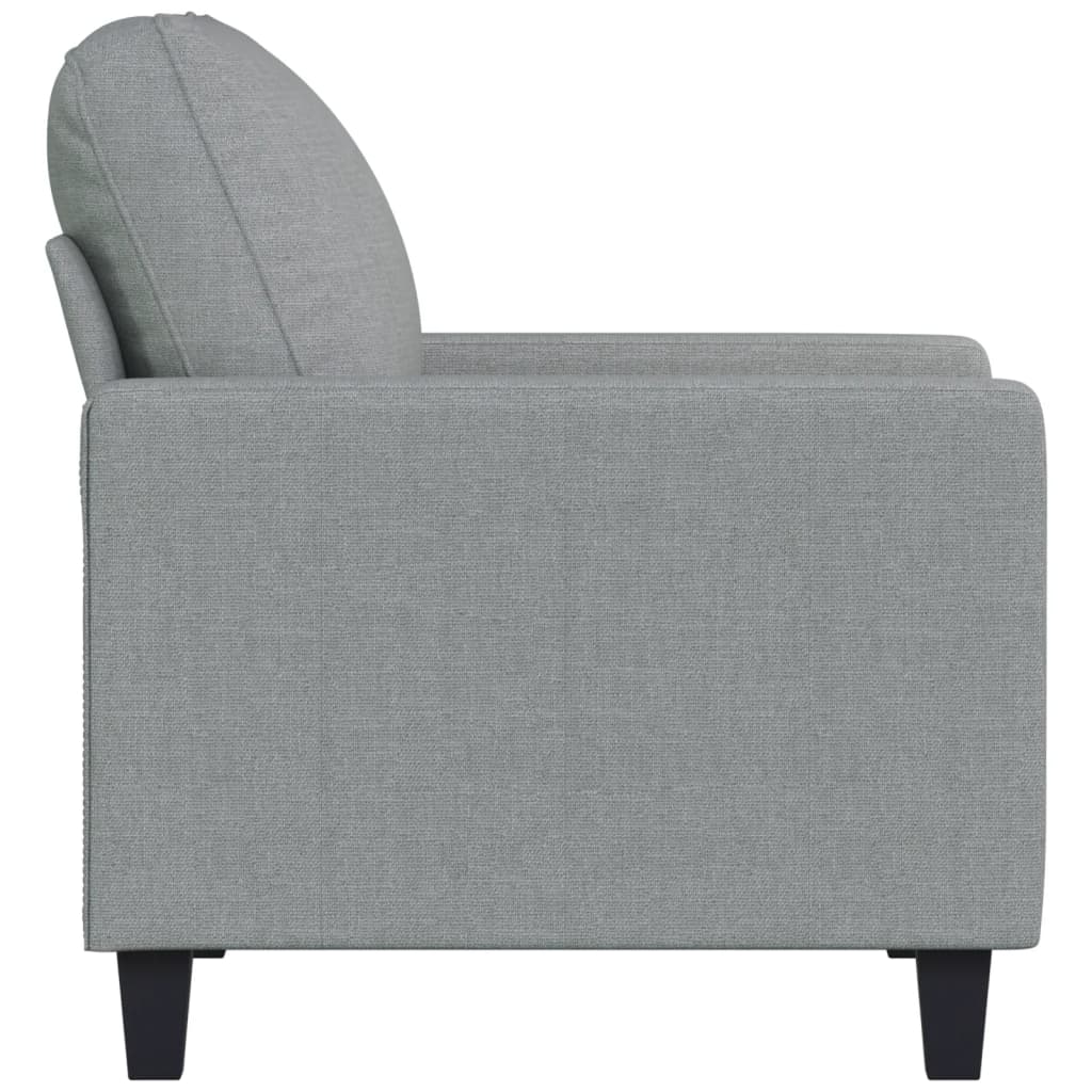 Világosszürke szövet kanapéfotel 60 cm Világosszürke szövet kanapéfotel 60 cm