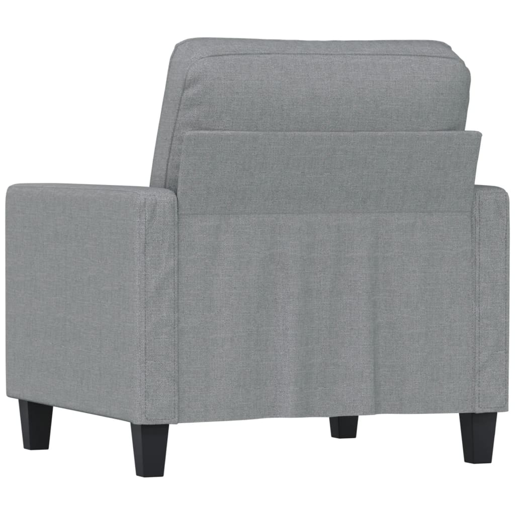 Világosszürke szövet kanapéfotel 60 cm Világosszürke szövet kanapéfotel 60 cm