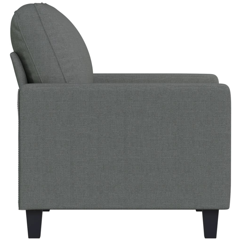 Sötétszürke szövet kanapéfotel 60 cm