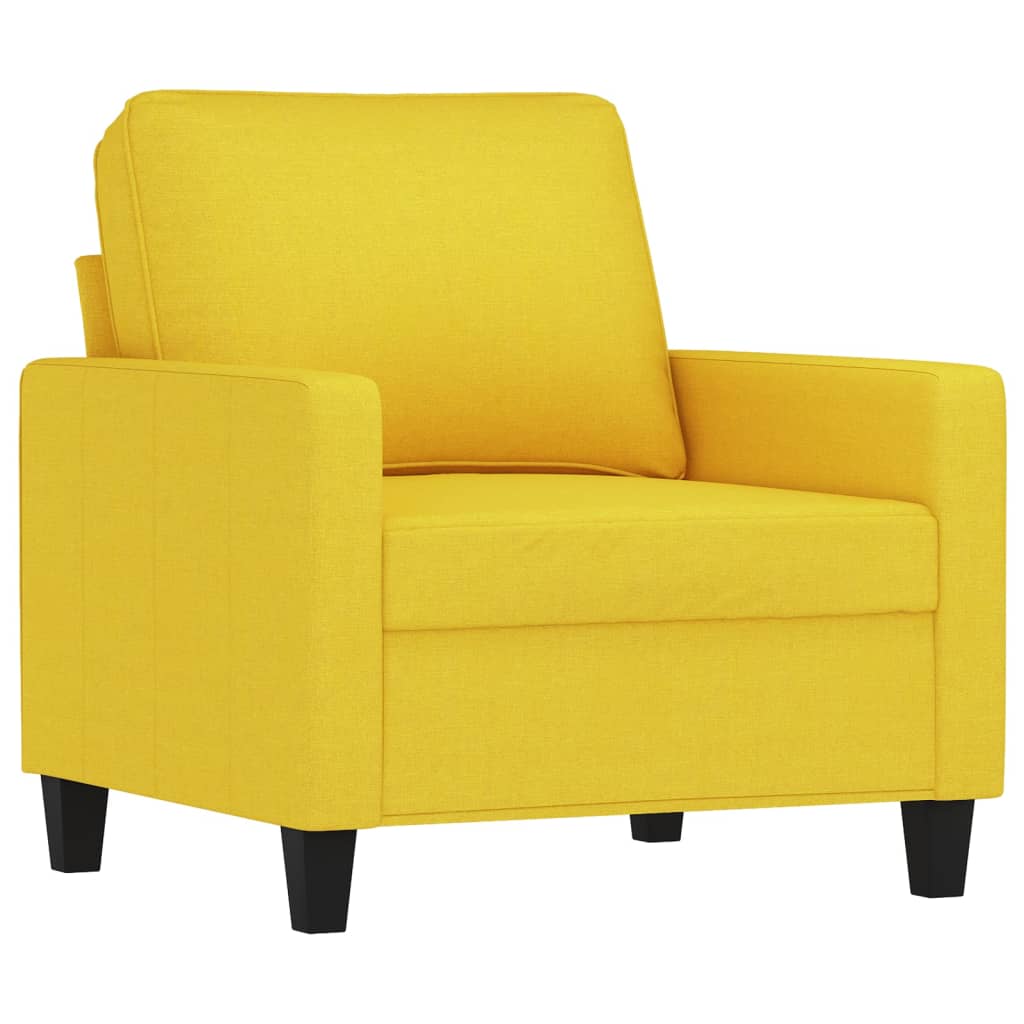 Világossárga szövet kanapéfotel 60 cm Világossárga szövet kanapéfotel 60 cm