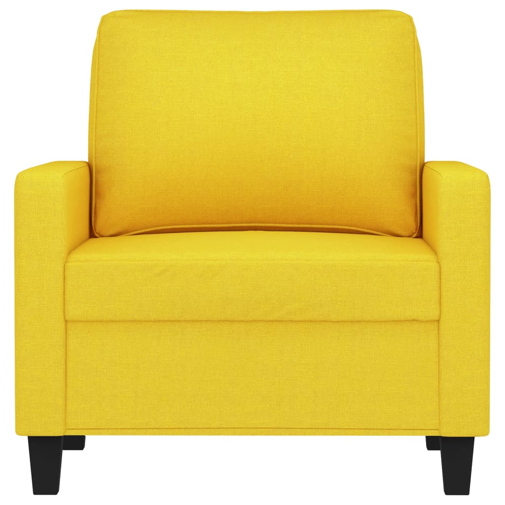 Világossárga szövet kanapéfotel 60 cm Világossárga szövet kanapéfotel 60 cm