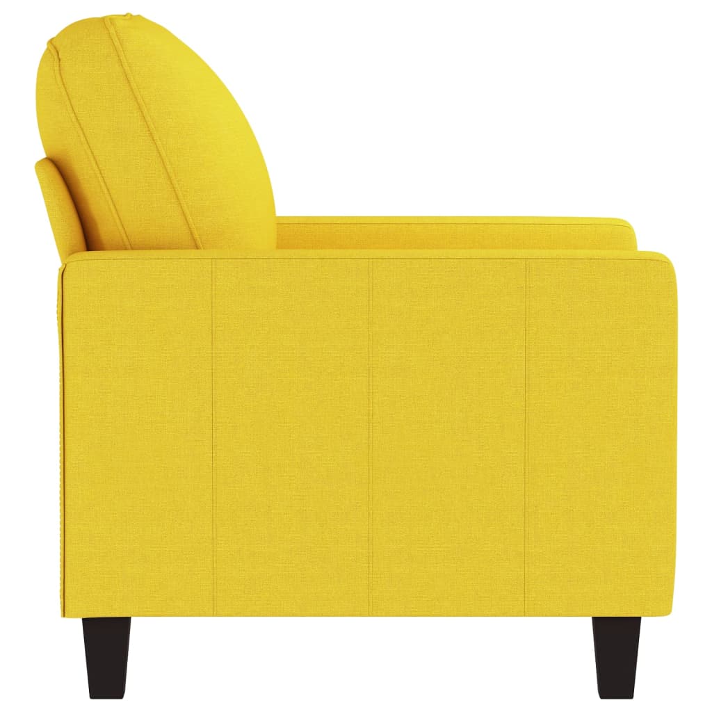 Világossárga szövet kanapéfotel 60 cm Világossárga szövet kanapéfotel 60 cm