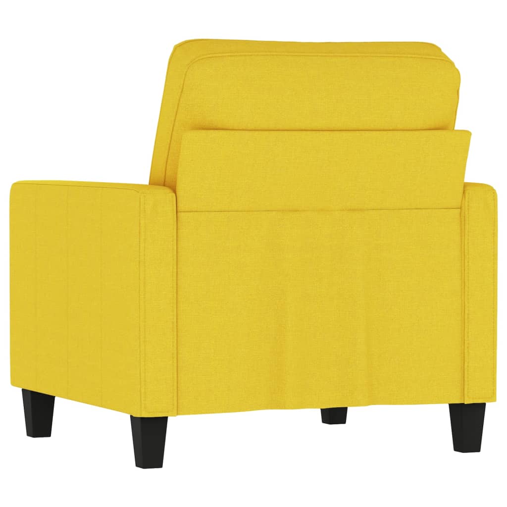Világossárga szövet kanapéfotel 60 cm Világossárga szövet kanapéfotel 60 cm