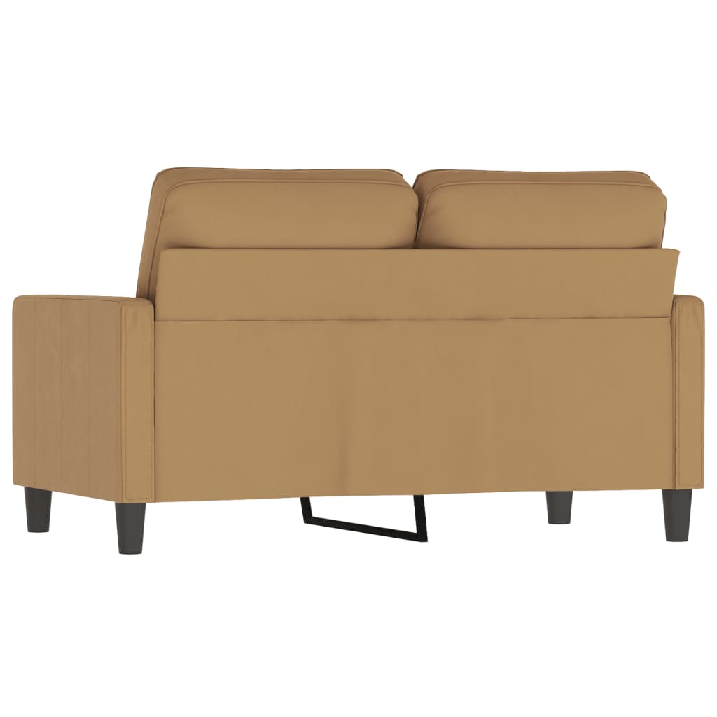 Kétszemélyes barna bársony kanapé 120 cm Kétszemélyes barna bársony kanapé 120 cm