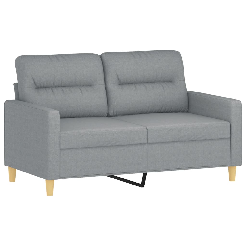 Kétszemélyes világosszürke szövetkanapé 120 cm Kétszemélyes világosszürke szövetkanapé 120 cm