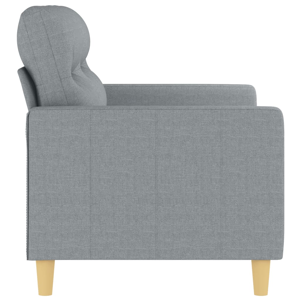 Kétszemélyes világosszürke szövetkanapé 120 cm Kétszemélyes világosszürke szövetkanapé 120 cm