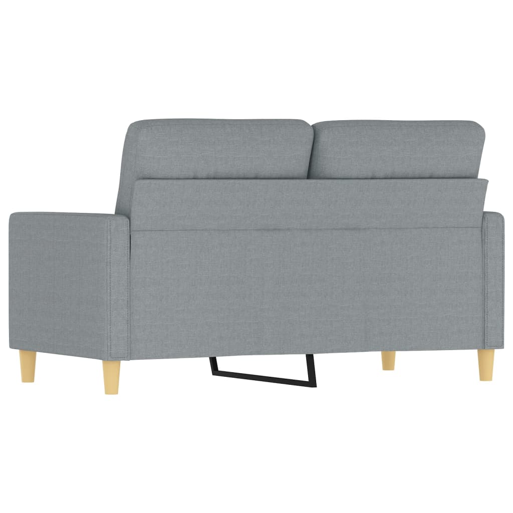 Kétszemélyes világosszürke szövetkanapé 120 cm Kétszemélyes világosszürke szövetkanapé 120 cm