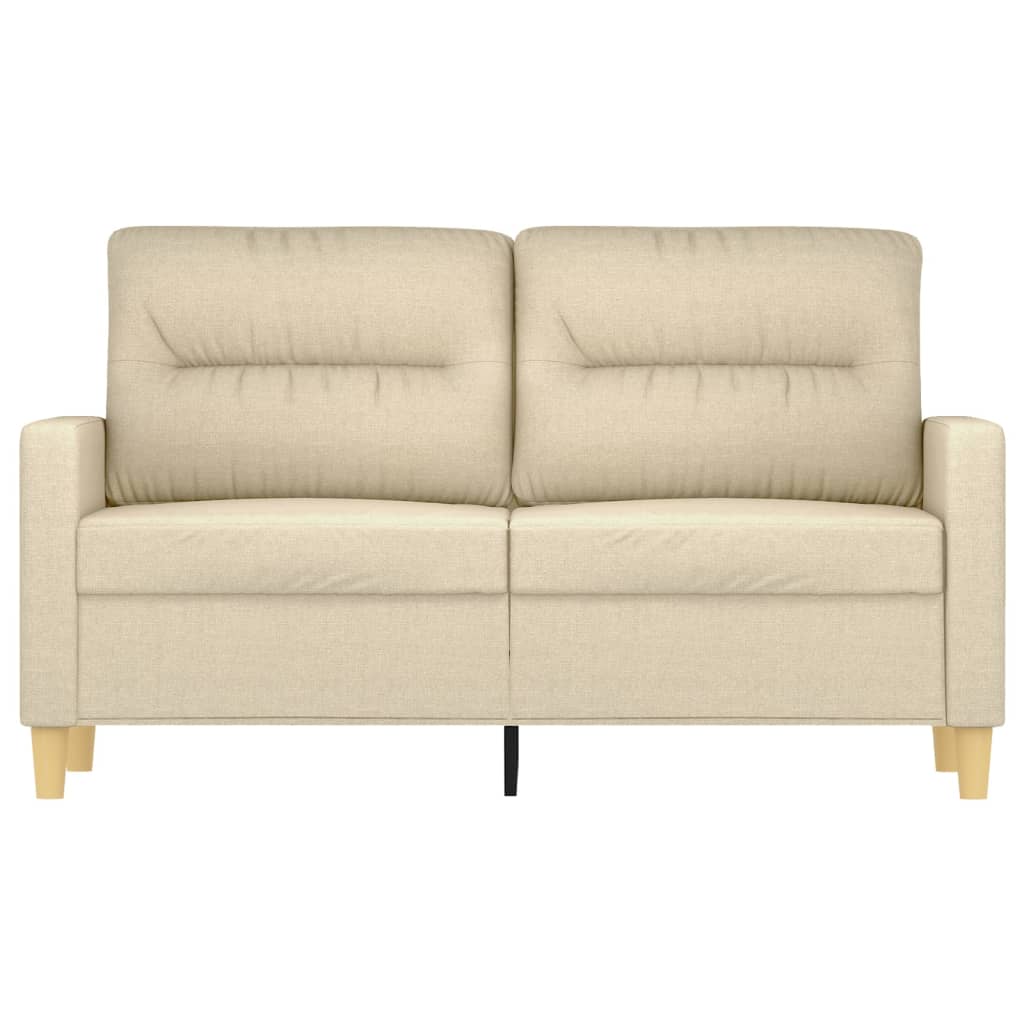 Kétszemélyes krémszínű szövetkanapé 120 cm Kétszemélyes krémszínű szövetkanapé 120 cm