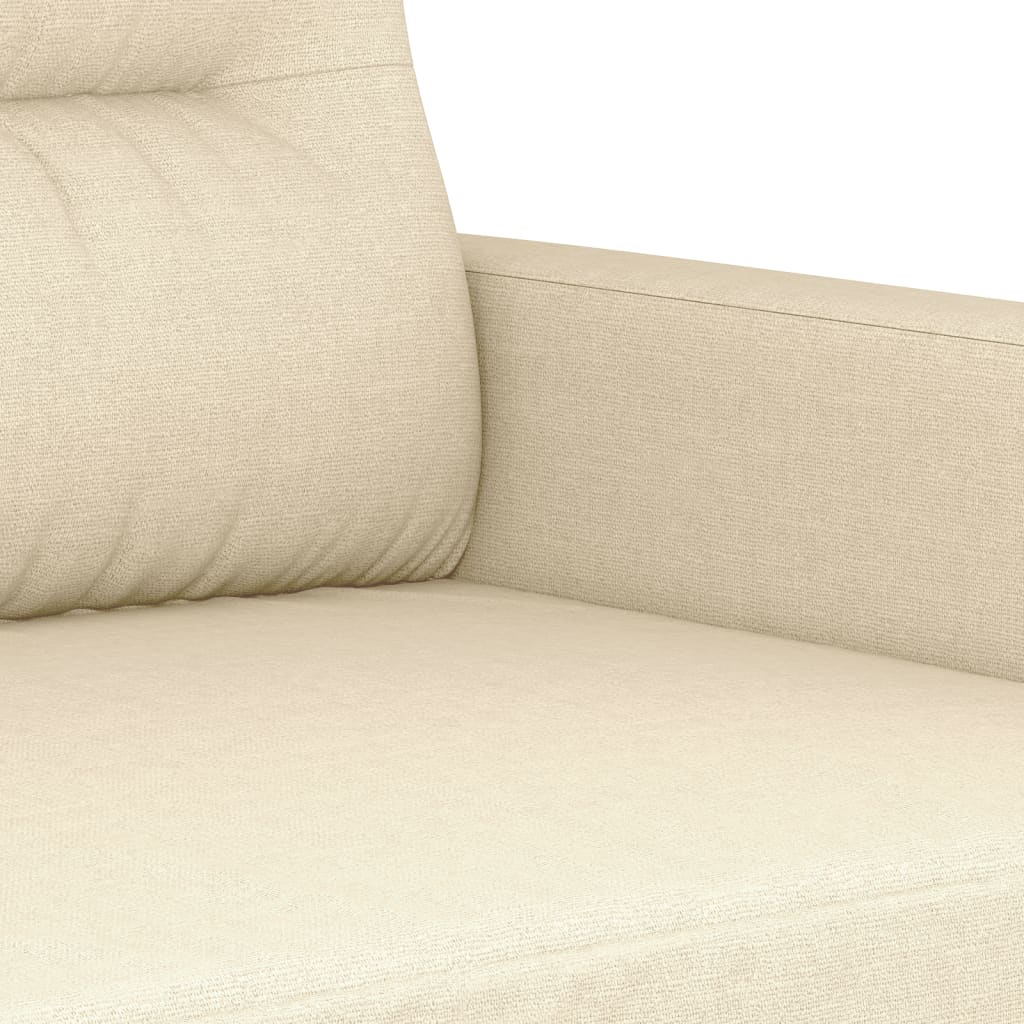 Kétszemélyes krémszínű szövetkanapé 120 cm Kétszemélyes krémszínű szövetkanapé 120 cm