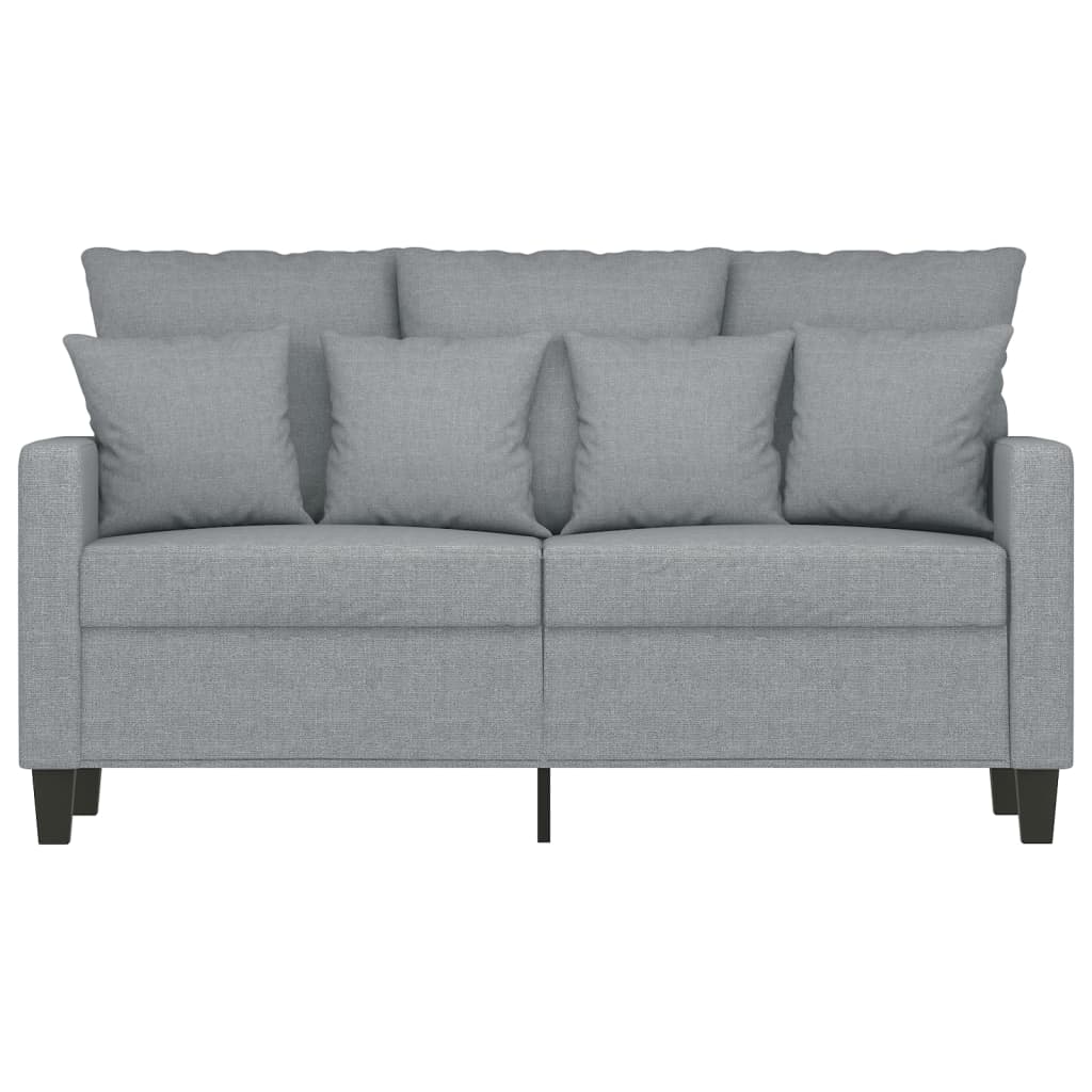 Kétszemélyes világosszürke szövetkanapé 120 cm Kétszemélyes világosszürke szövetkanapé 120 cm