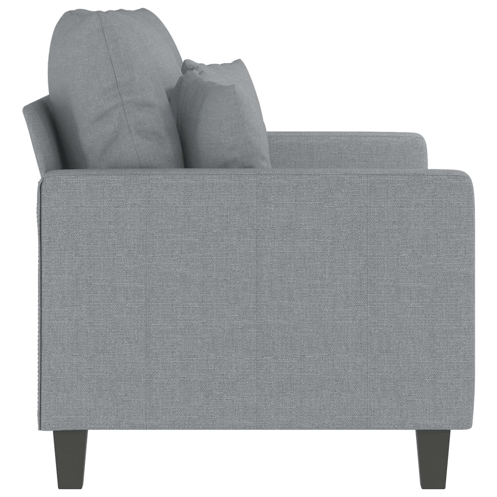 Kétszemélyes világosszürke szövetkanapé 120 cm Kétszemélyes világosszürke szövetkanapé 120 cm