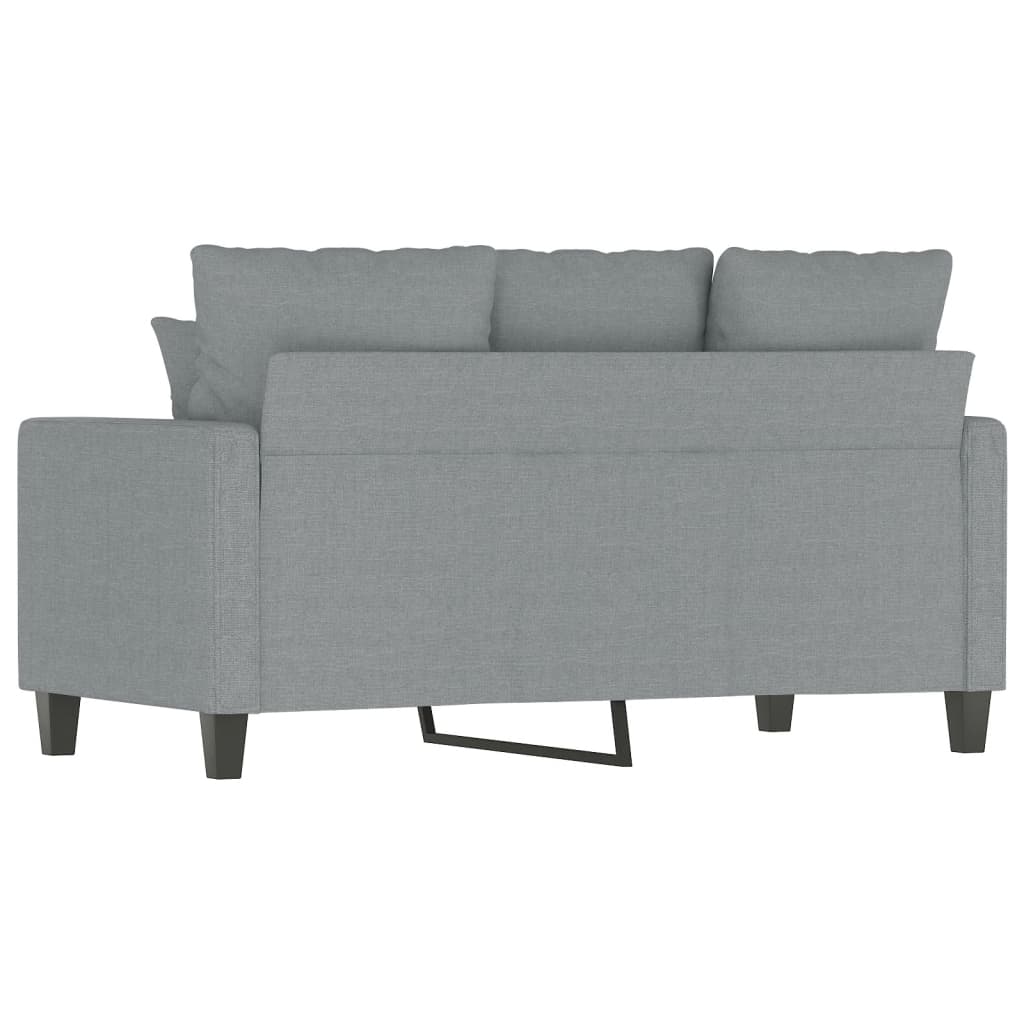 Kétszemélyes világosszürke szövetkanapé 120 cm Kétszemélyes világosszürke szövetkanapé 120 cm
