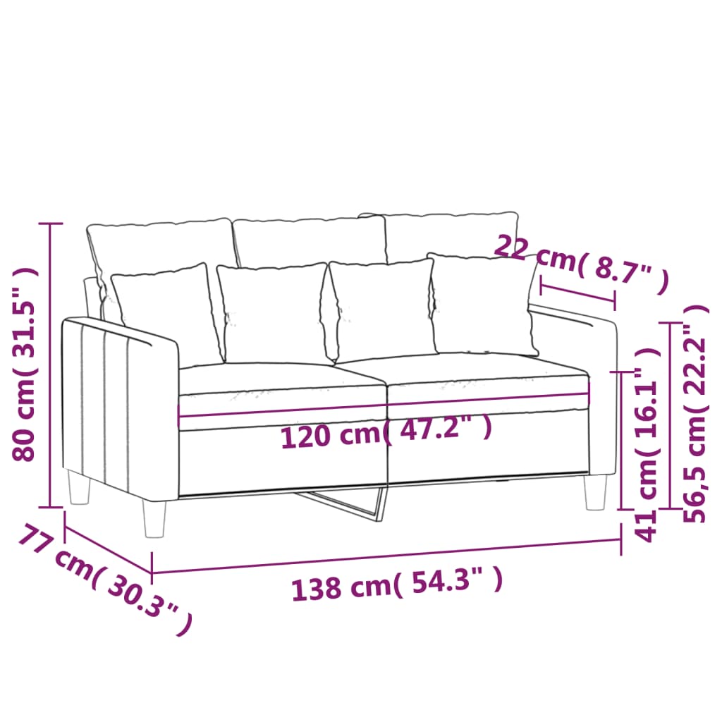 Kétszemélyes sötétzöld bársony kanapé 120 cm
