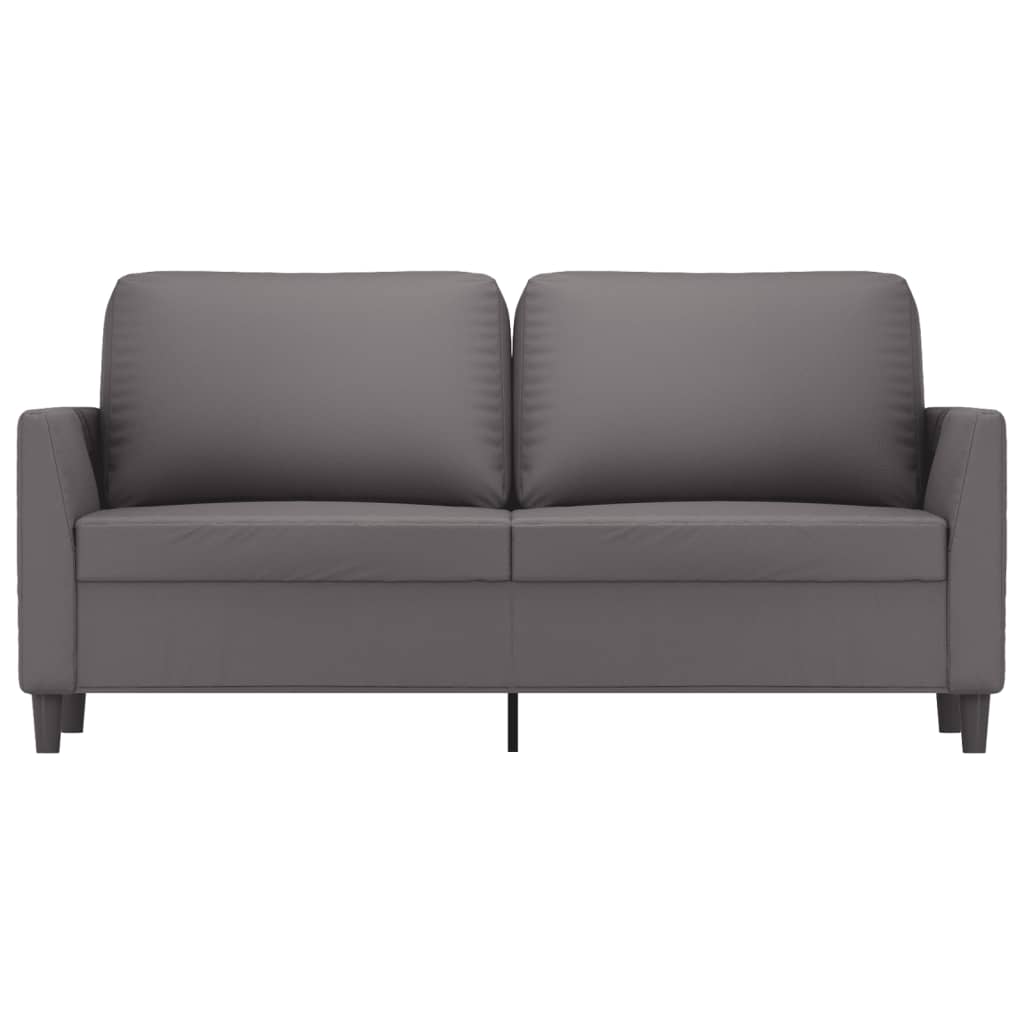 2 személyes szürke műbőr kanapé 140 cm 2 személyes szürke műbőr kanapé 140 cm