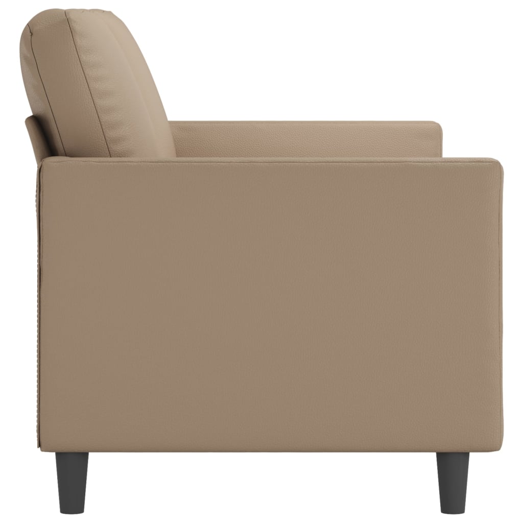 3 személyes cappuccino színű műbőr kanapé 180 cm