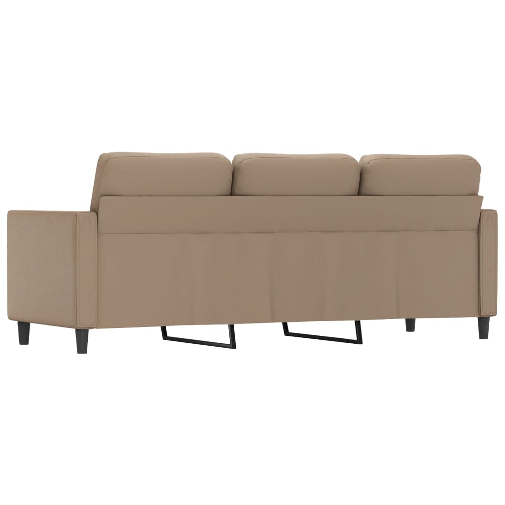 3 személyes cappuccino színű műbőr kanapé 180 cm