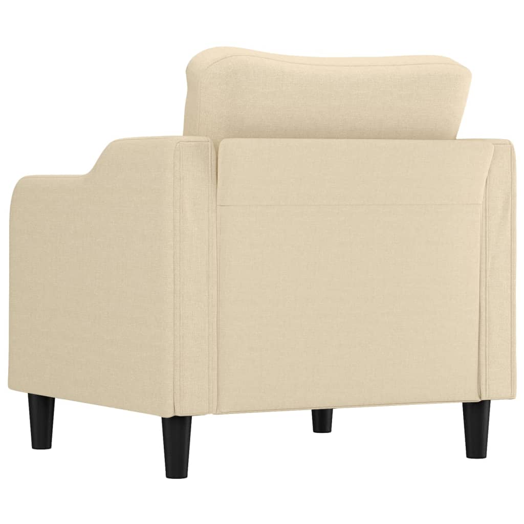Krémszínű szövet kanapéfotel 60 cm