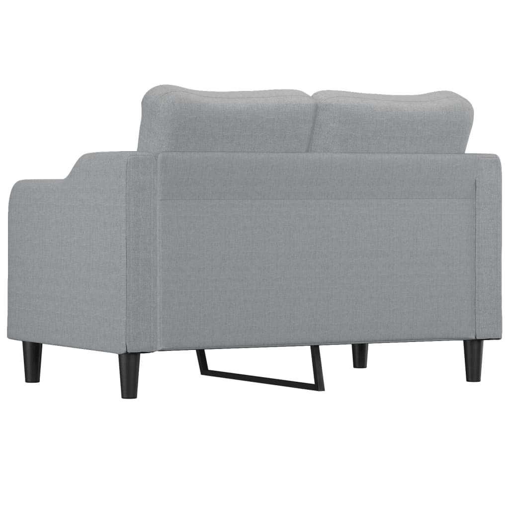 Kétszemélyes világosszürke szövetkanapé 120 cm Kétszemélyes világosszürke szövetkanapé 120 cm