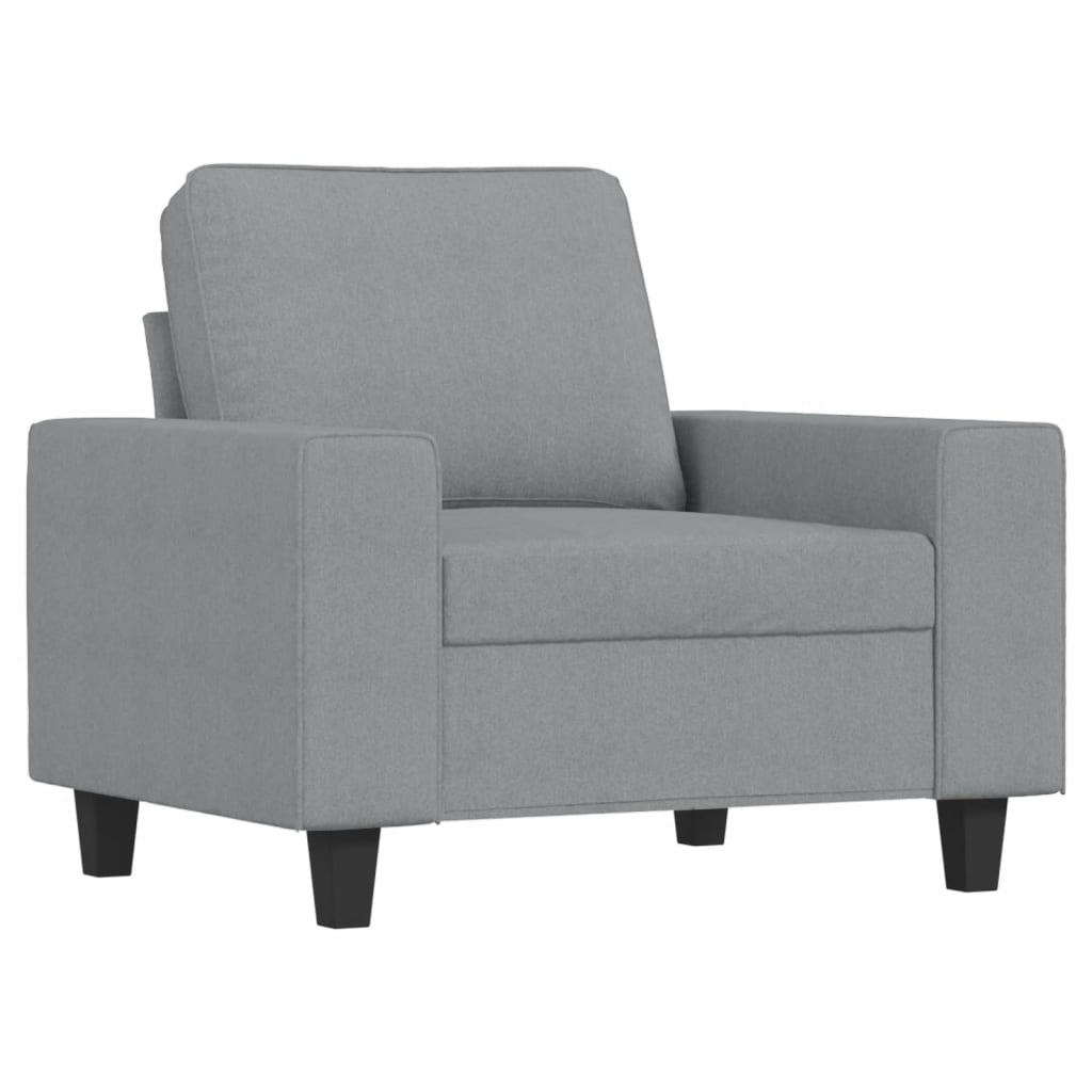 Világosszürke szövet kanapéfotel 60 cm Világosszürke szövet kanapéfotel 60 cm