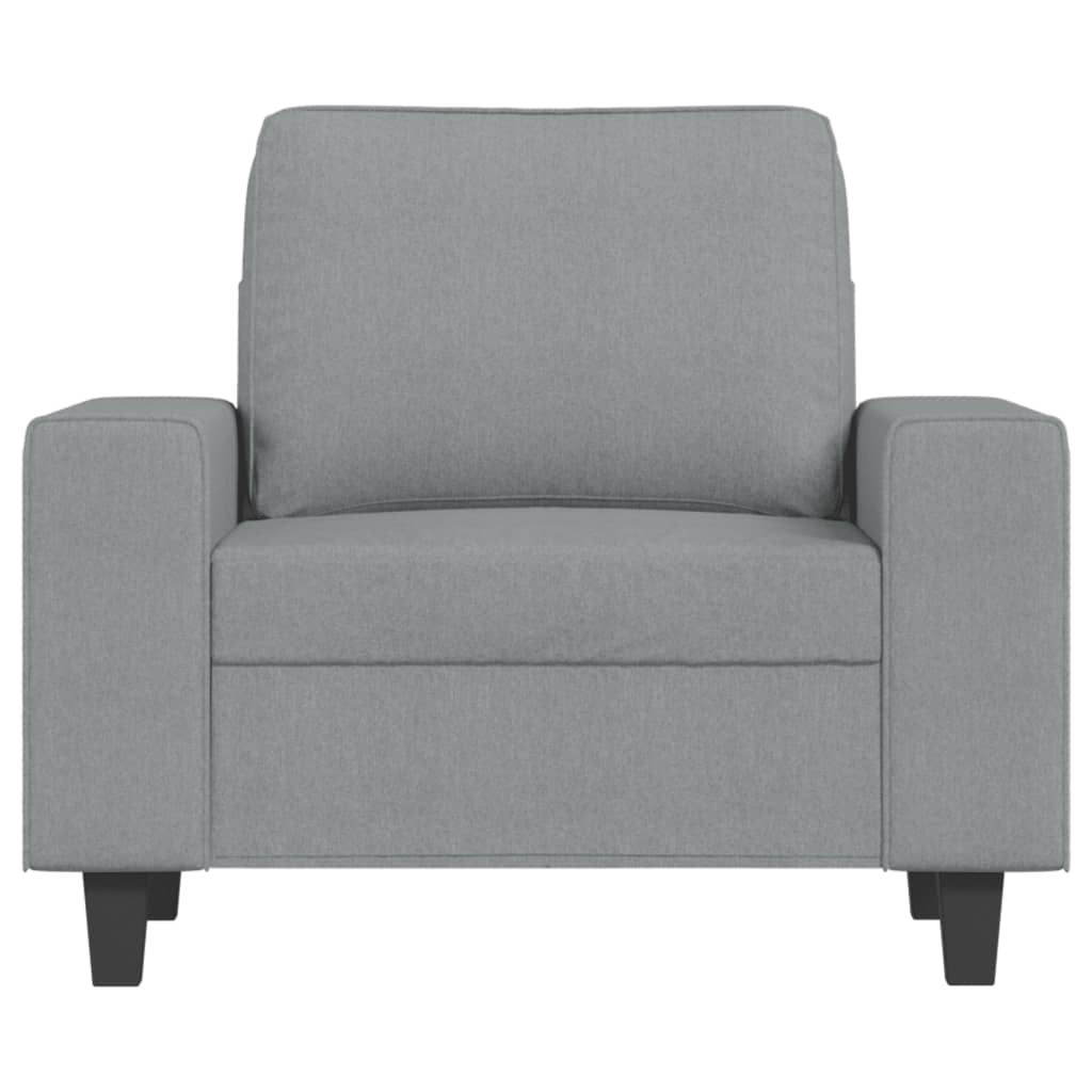 Világosszürke szövet kanapéfotel 60 cm Világosszürke szövet kanapéfotel 60 cm