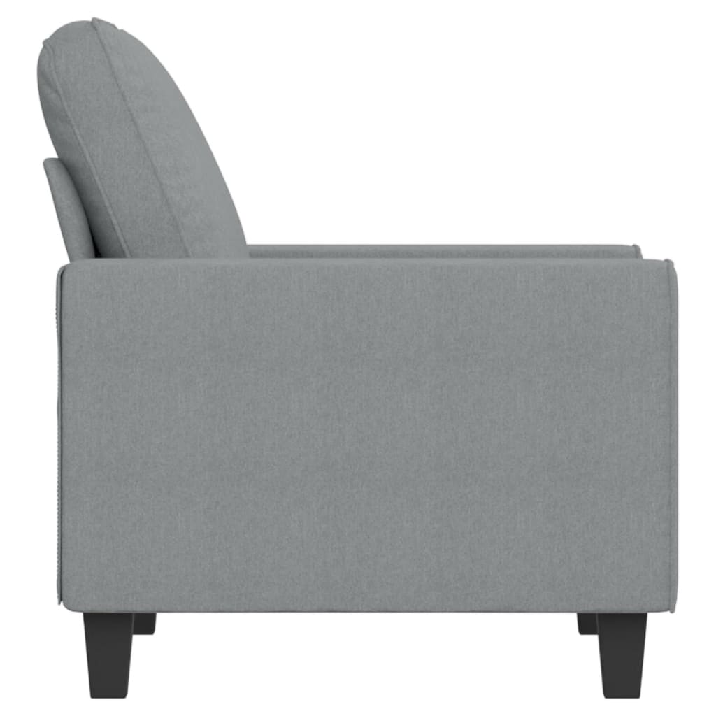 Világosszürke szövet kanapéfotel 60 cm Világosszürke szövet kanapéfotel 60 cm