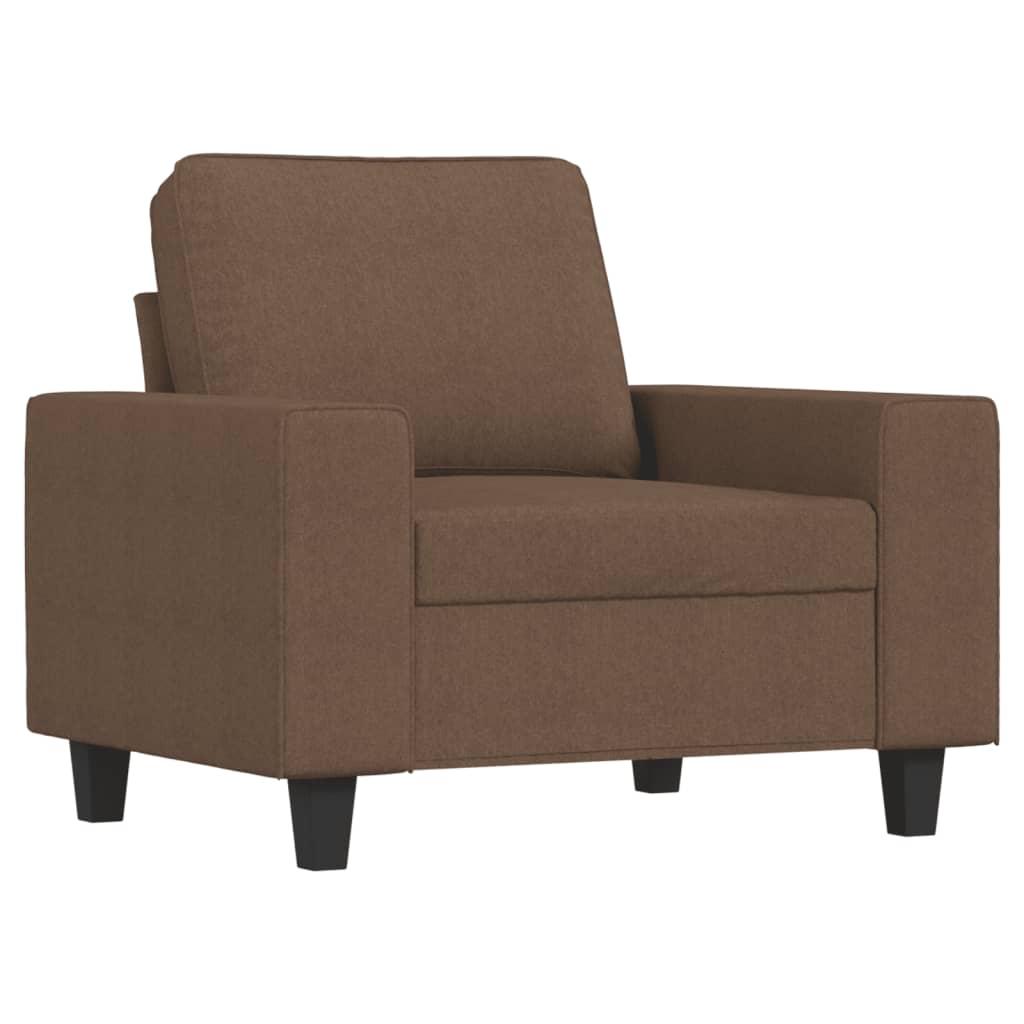 Barna szövet kanapéfotel 60 cm