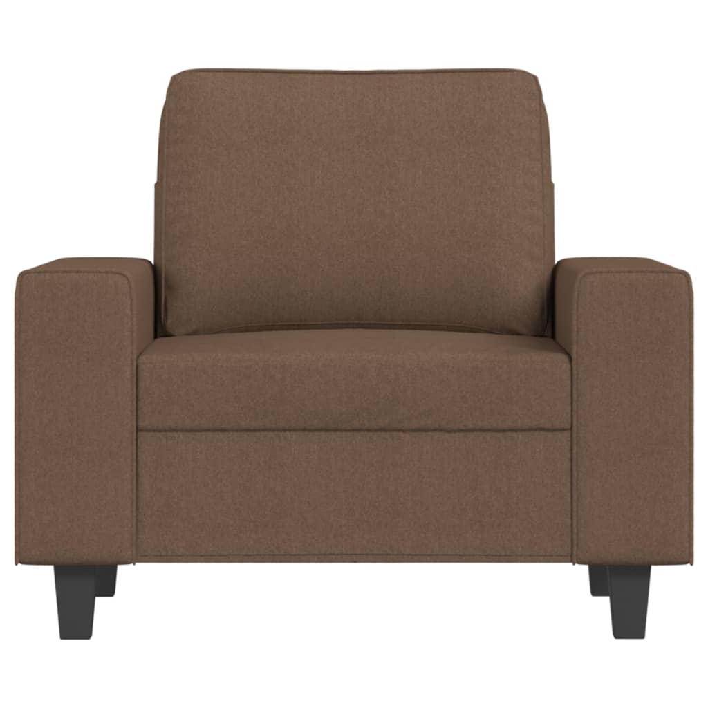 Barna szövet kanapéfotel 60 cm