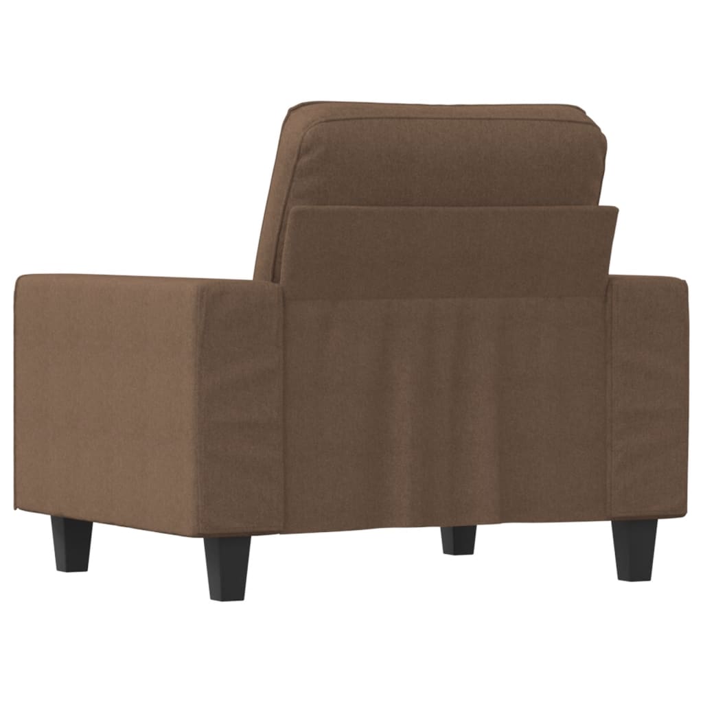 Barna szövet kanapéfotel 60 cm