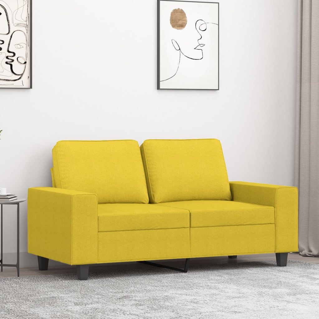 2 személyes világossárga szövet kanapé 120 cm 2 személyes világossárga szövet kanapé 120 cm