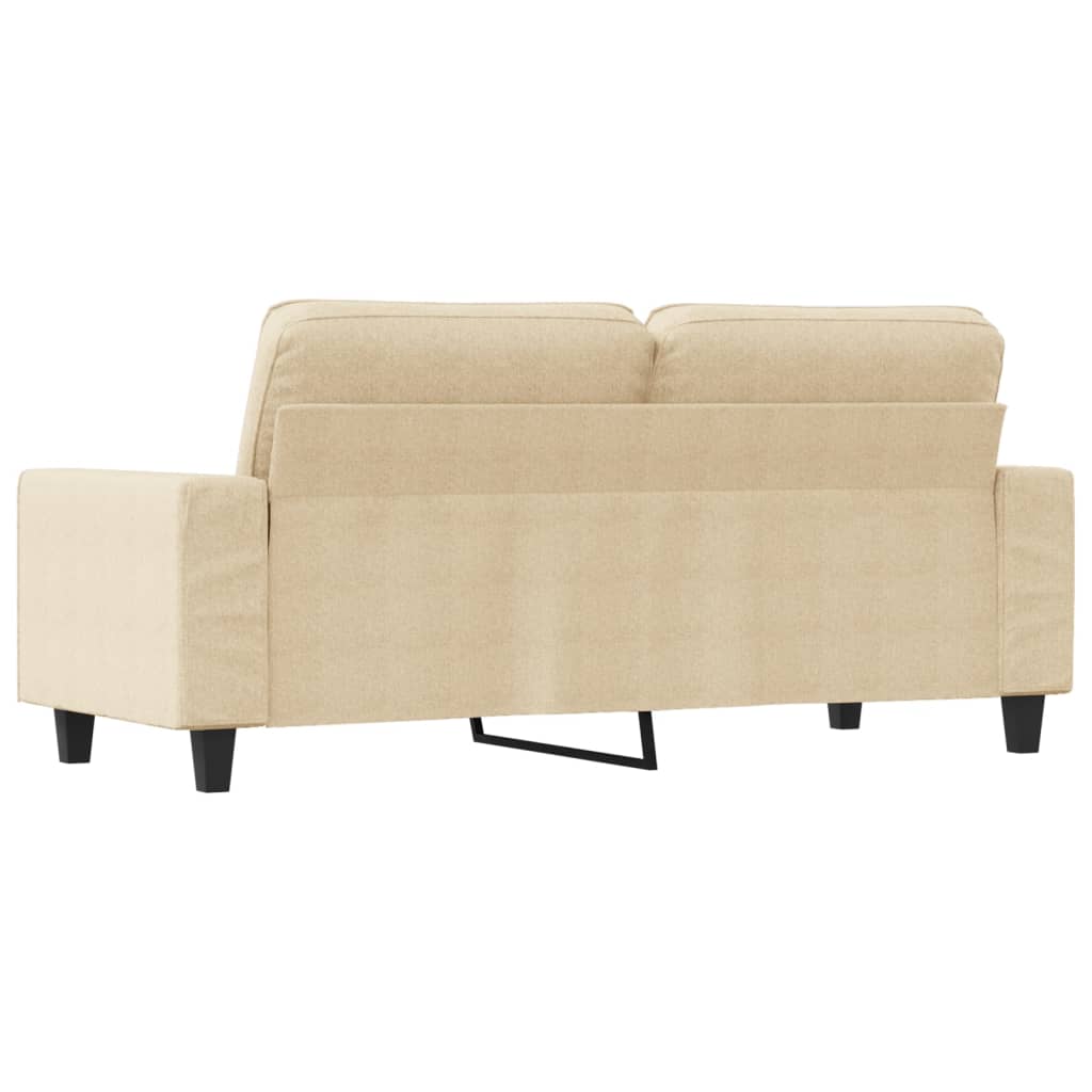 Kétszemélyes krémszínű szövetkanapé 140 cm Kétszemélyes krémszínű szövetkanapé 140 cm