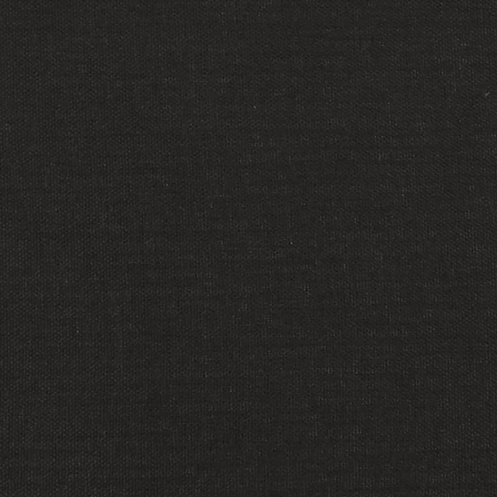 Kétszemélyes fekete szövetkanapé 140 cm Kétszemélyes fekete szövetkanapé 140 cm