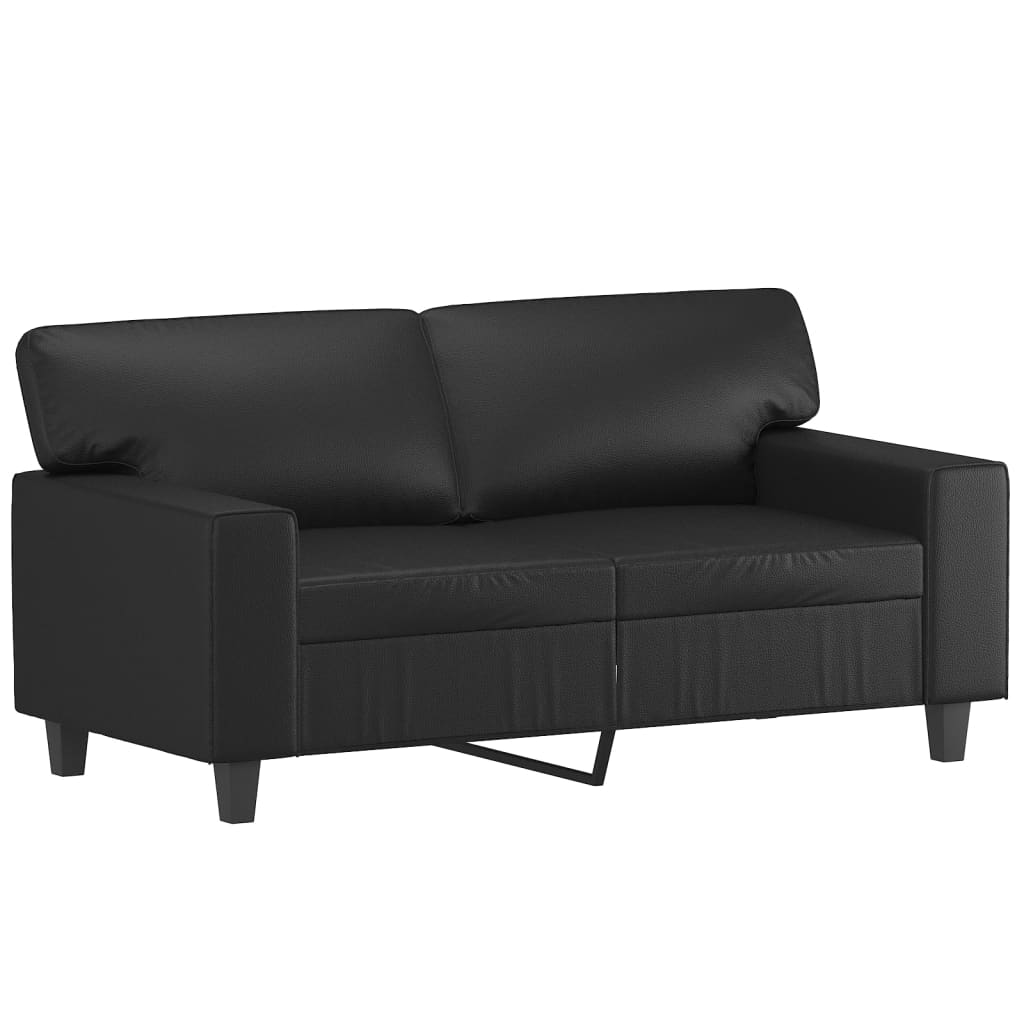 2 személyes fekete műbőr kanapé 120 cm 2 személyes fekete műbőr kanapé 120 cm