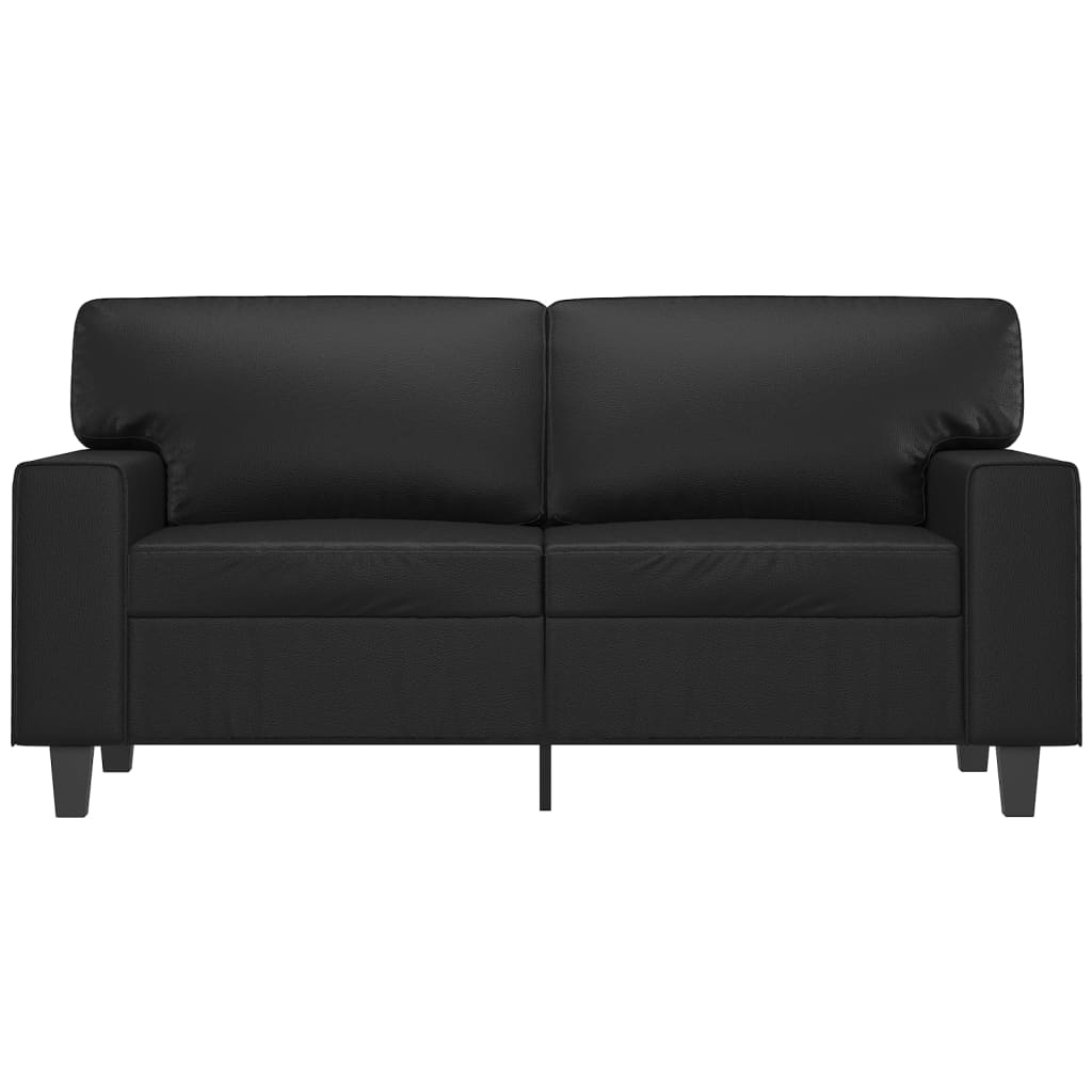 2 személyes fekete műbőr kanapé 120 cm 2 személyes fekete műbőr kanapé 120 cm