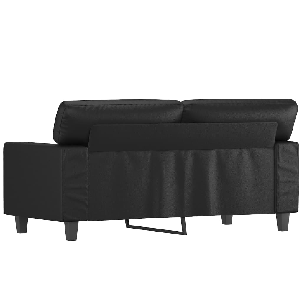 2 személyes fekete műbőr kanapé 120 cm 2 személyes fekete műbőr kanapé 120 cm