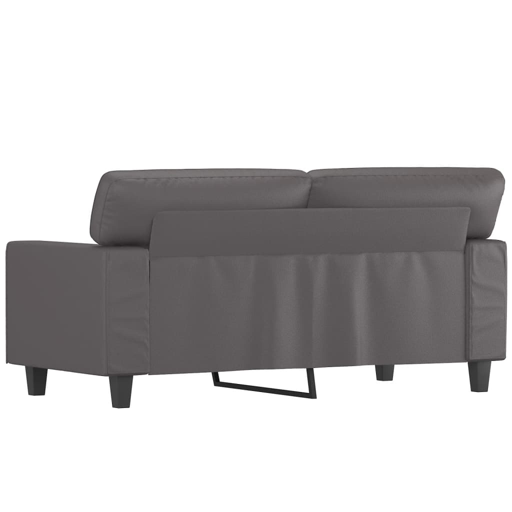 2 személyes szürke műbőr kanapé 120 cm 2 személyes szürke műbőr kanapé 120 cm