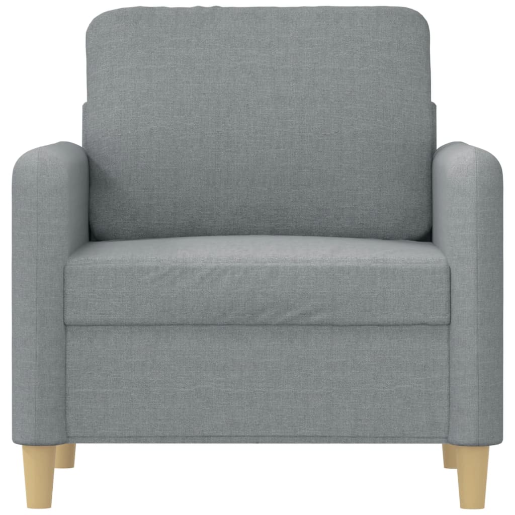 Világosszürke szövet kanapéfotel 60 cm Világosszürke szövet kanapéfotel 60 cm
