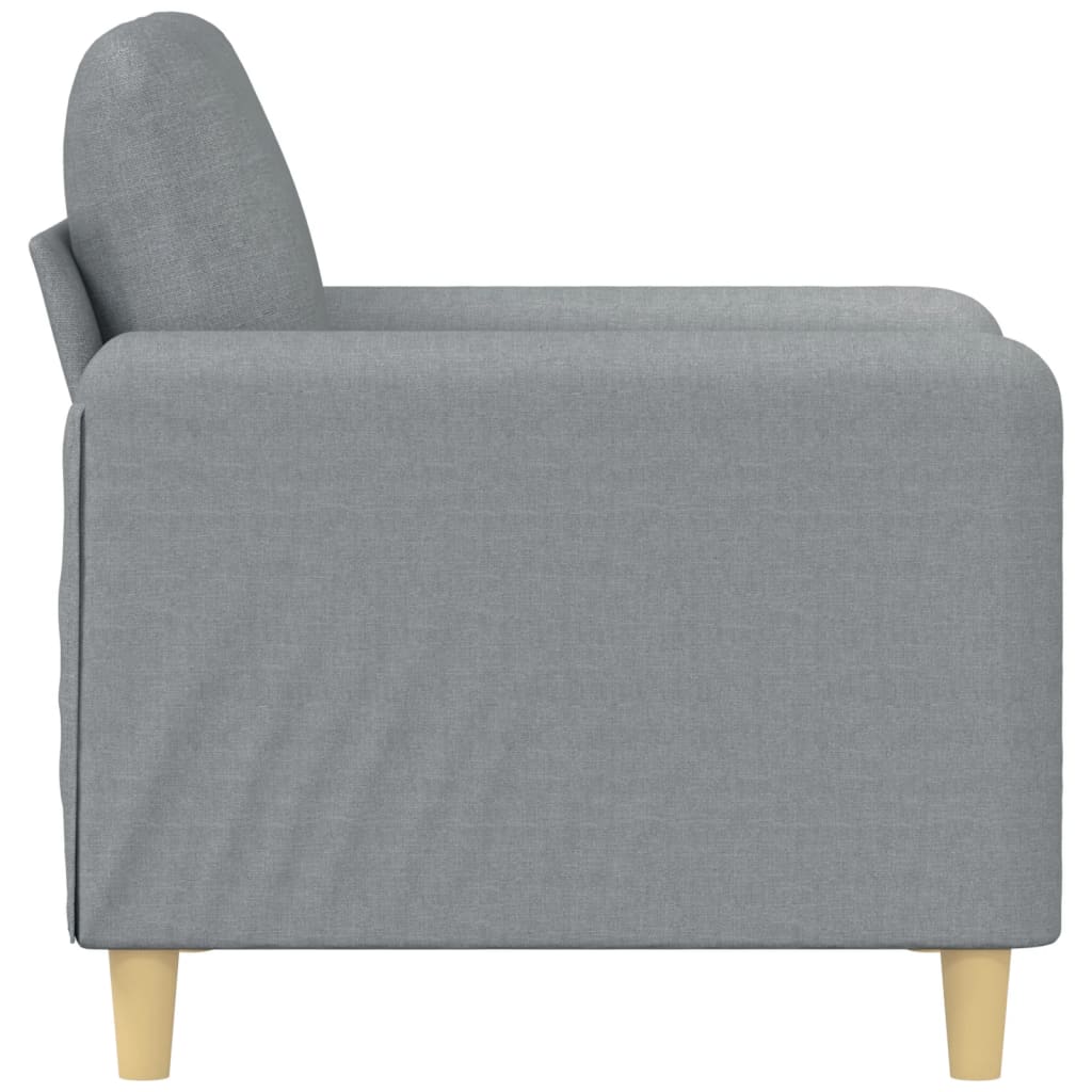 Világosszürke szövet kanapéfotel 60 cm Világosszürke szövet kanapéfotel 60 cm