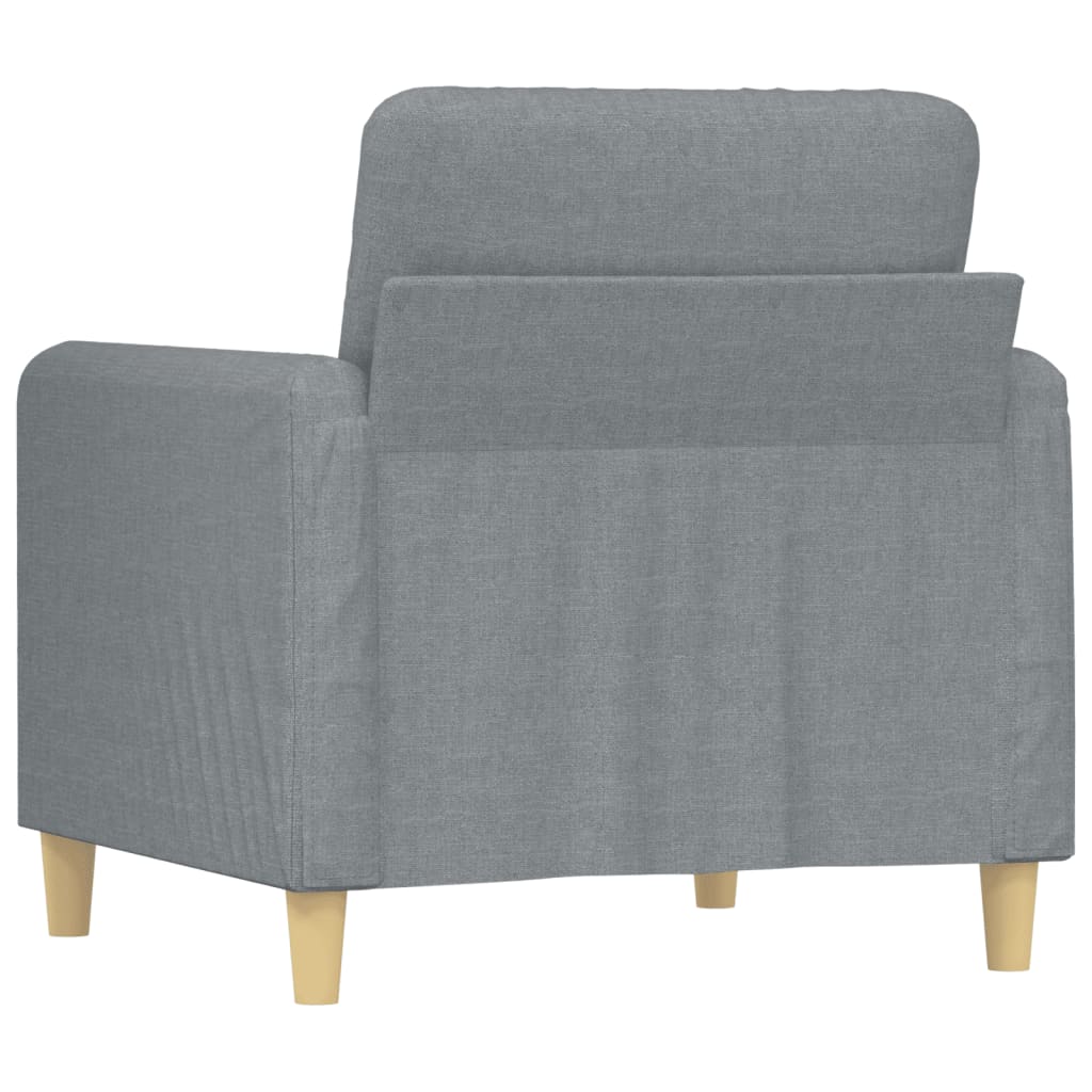 Világosszürke szövet kanapéfotel 60 cm Világosszürke szövet kanapéfotel 60 cm