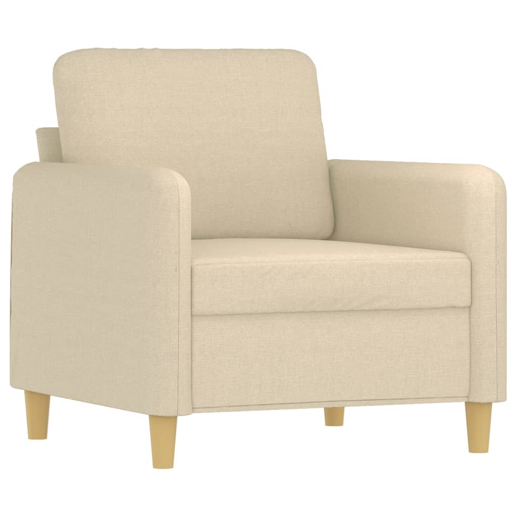 Krémszínű szövet kanapéfotel 60 cm Krémszínű szövet kanapéfotel 60 cm