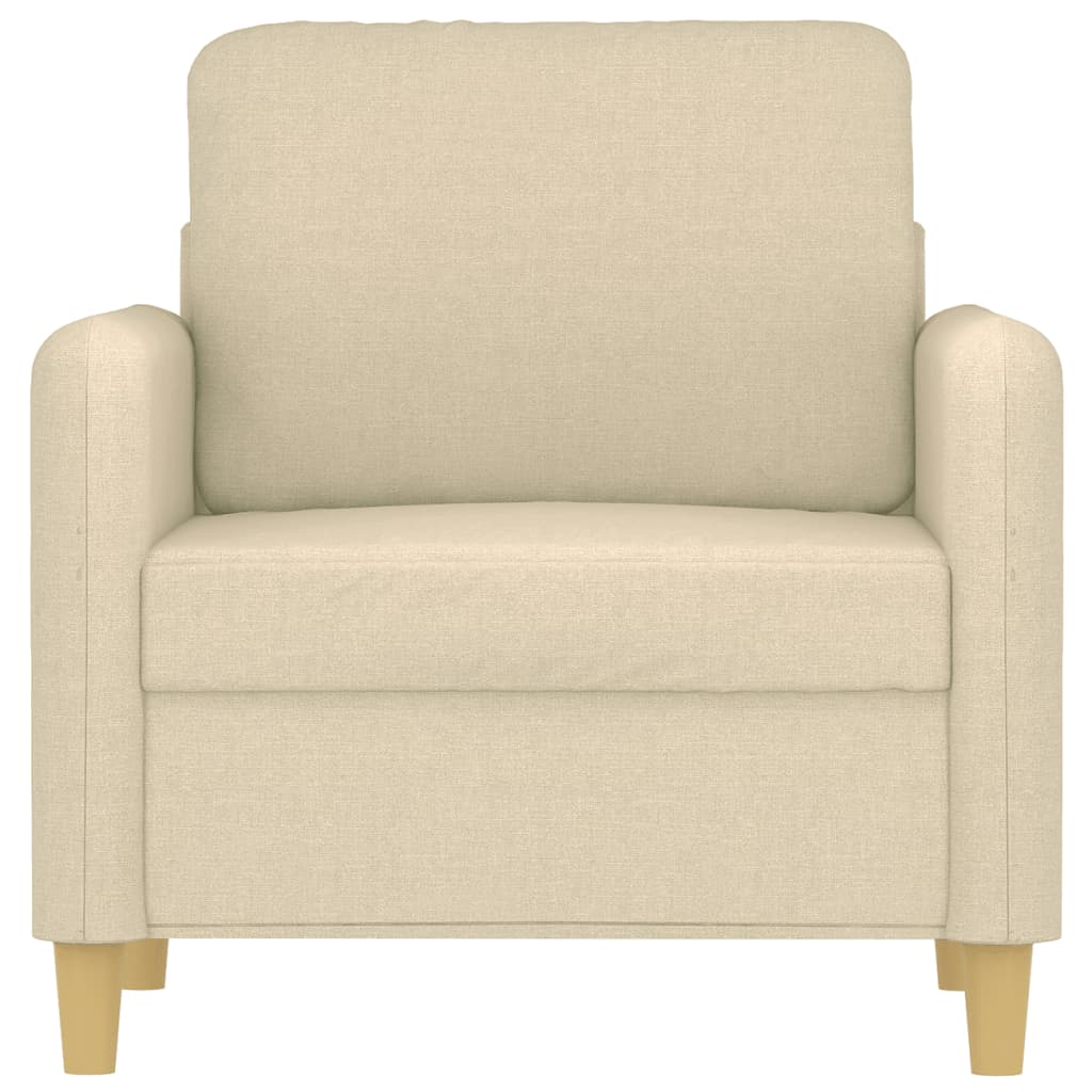 Krémszínű szövet kanapéfotel 60 cm Krémszínű szövet kanapéfotel 60 cm