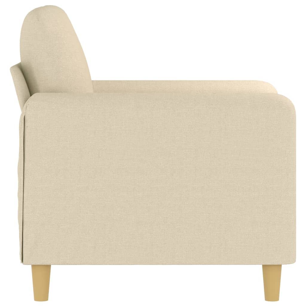 Krémszínű szövet kanapéfotel 60 cm Krémszínű szövet kanapéfotel 60 cm