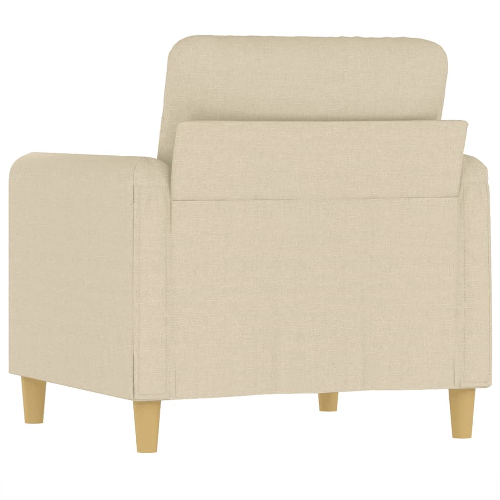Krémszínű szövet kanapéfotel 60 cm Krémszínű szövet kanapéfotel 60 cm