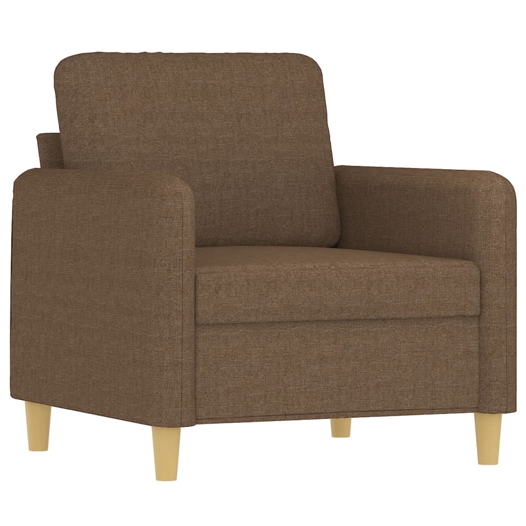 Barna szövet kanapéfotel 60 cm