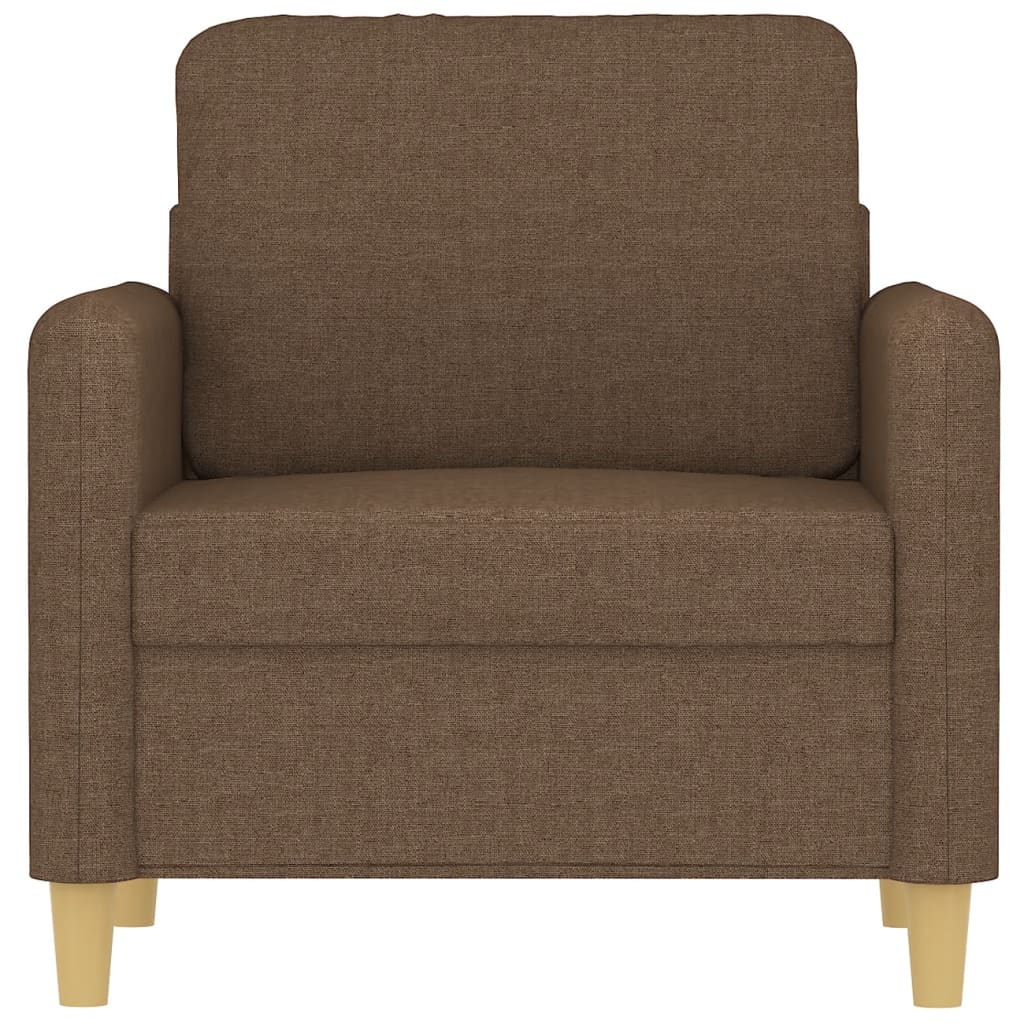 Barna szövet kanapéfotel 60 cm