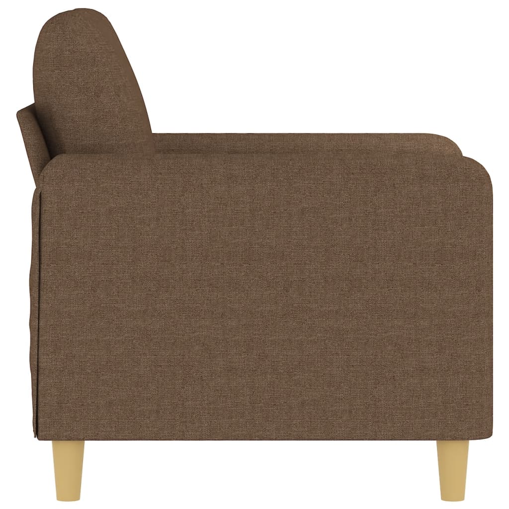 Barna szövet kanapéfotel 60 cm
